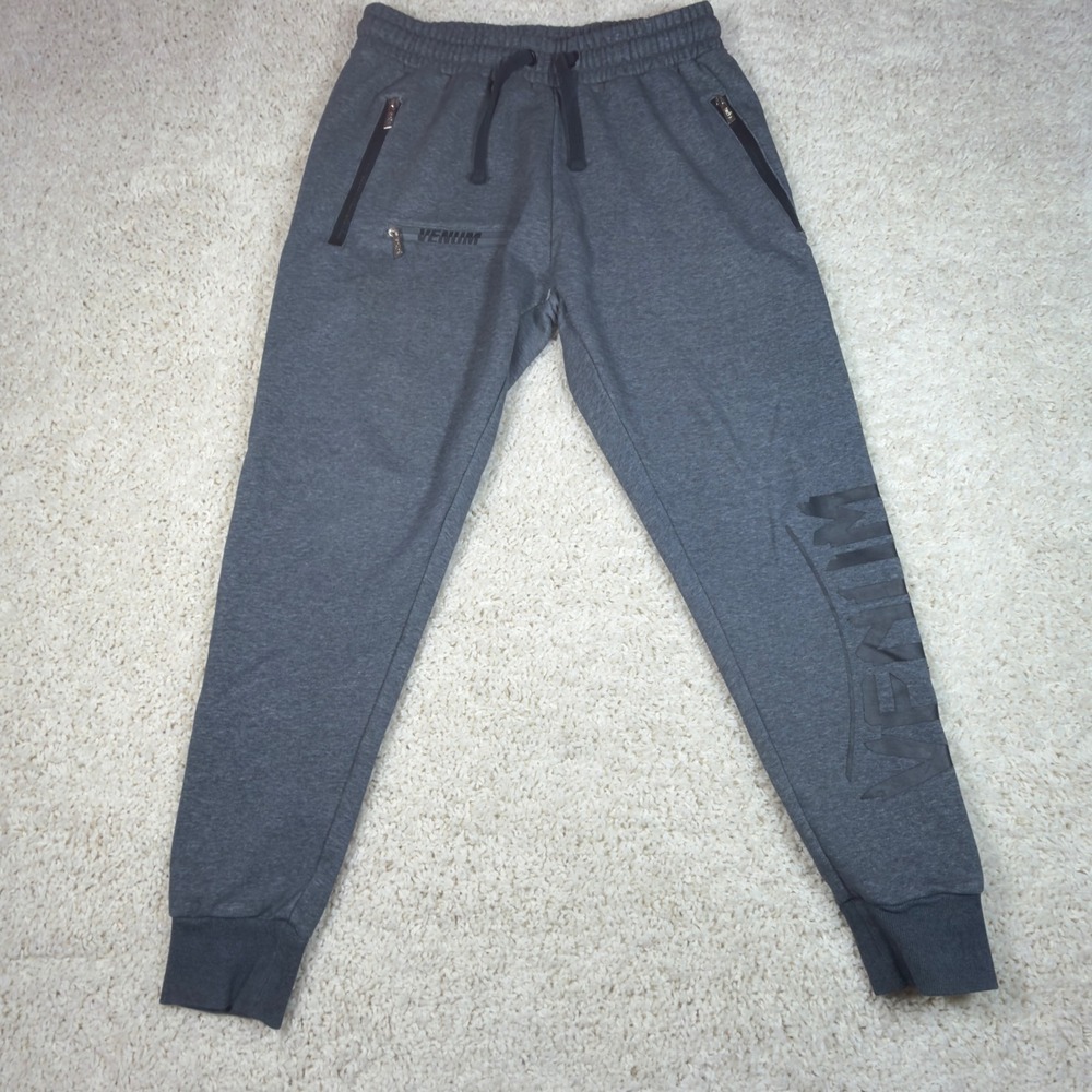 Venum Giant 2.0 Jogger Pants Mens Large Gray MMA Training Sweatpants Joggers Gym